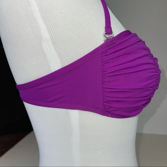 KORAL Swim Bikini Set Bandeau Top Tie Bottoms S/M - Picture 10 of 17